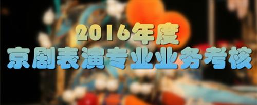 性感骚女被操逼国家京剧院2016年度京剧表演专业业务考...